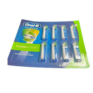 Oral-B Refill Brush Heads MaxClean Floss Action - 8 Replacement Brush Heads